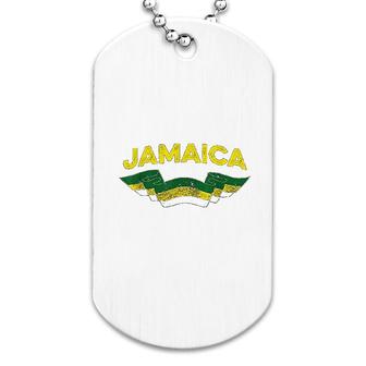 Jamaica Distressed Flag Banner Jamaican Dog Tag | Mazezy