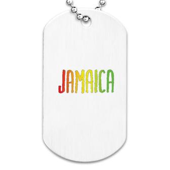 Jamaica Love Peace Caribbean Dog Tag | Mazezy