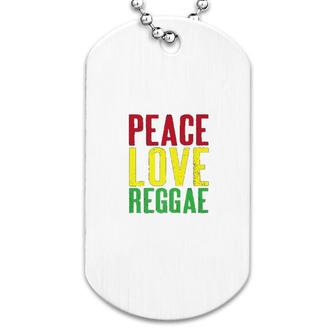 Jamaican Peace Love Dog Tag | Mazezy