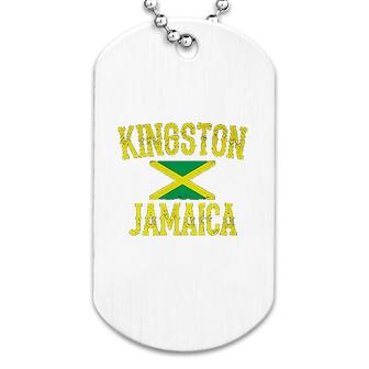 Kingston Jamaica Jamaican Rasta Dog Tag | Mazezy