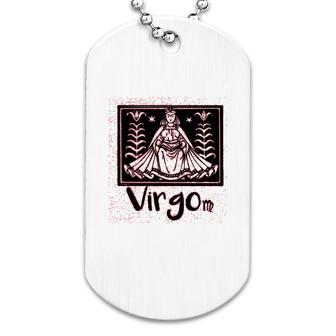 Ladies Virgo Horoscope Triblend Dog Tag | Mazezy