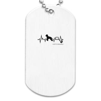 Lagotto Romagnolodog Heartbeat Dog Paw Dog Lovers Gift For Dog Moms And Dads Dog Tag - Seseable