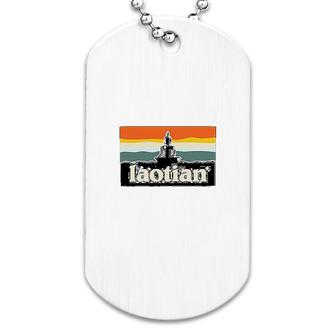 Laotian Buddha Sunset Dog Tag | Mazezy