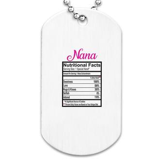 Large Food Label Nana Dog Tag | Mazezy
