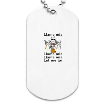 Llama Mia Dog Tag | Mazezy