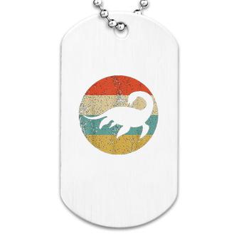 Loch Ness Monster Retro Nessie Dog Tag | Mazezy