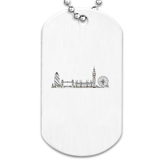 London Grafic City Souvenier Skyline Dog Tag | Mazezy