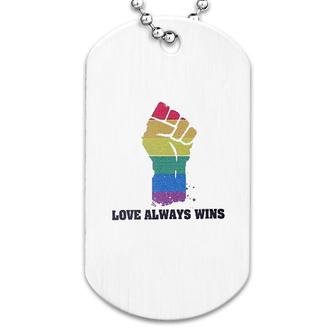 Love Always Win Dog Tag | Mazezy