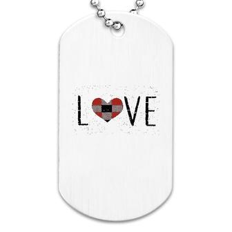 Love Heart Graphic Dog Tag | Mazezy