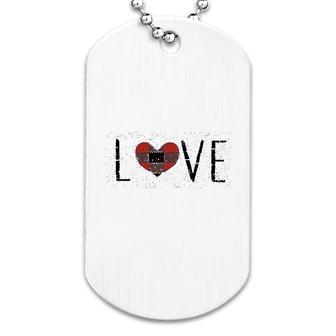 Love Heart Graphic Dog Tag | Mazezy