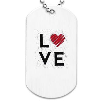Love Heart Raglans Dog Tag | Mazezy