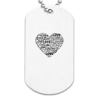 Love Heart Valentine's Day Dog Tag | Mazezy