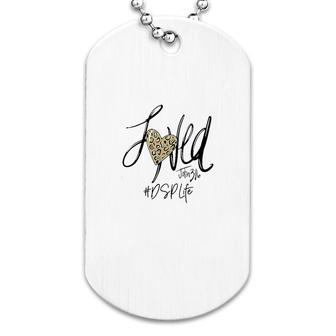 Loved Leopard Heart Dsp Dog Tag | Mazezy UK