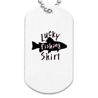 Lucky Fishing Fish Youth Dog Tag | Mazezy CA