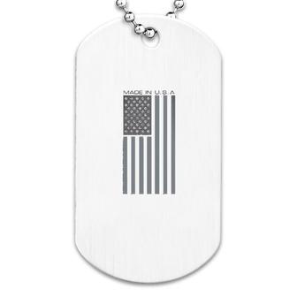 Made Usa Flag Subdued Banner Dog Tag | Mazezy UK