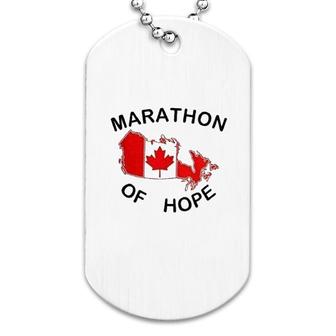 Marathon Of Hope Dog Tag | Mazezy