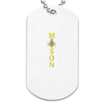 Mason Square Compass Freemason Dog Tag | Mazezy