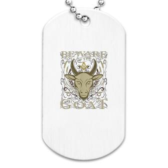 Masonic Beware Of The Goat Funny Dog Tag | Mazezy