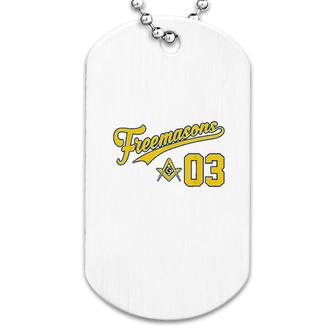 Masonic Freemasons Sports Jersey Dog Tag | Mazezy