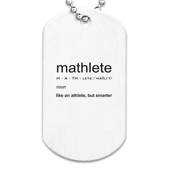 Mathlete Definition Dog Tag | Mazezy UK