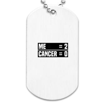 Me 2 Can Cer 0 Beat Survivor Dog Tag | Mazezy