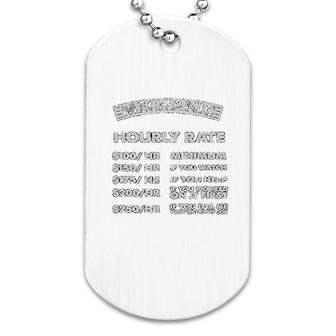 Mechanic Hours Rate Dog Tag | Mazezy