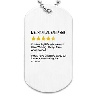 Mechanical Engineer Review Dog Tag | Mazezy