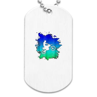 Motocross And Dirt Bike Water Color Dog Tag | Mazezy DE