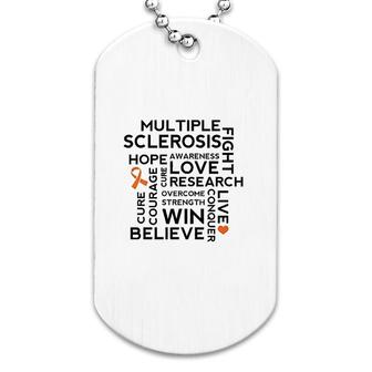 Multiple Sclerosis Funny Dog Tag | Mazezy