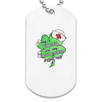 My Patients Are My Lucky Charms Rad Tech Dog Tag | Mazezy