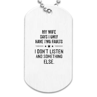 My Wife Gift For Men Funny Husband Gifts Dog Tag | Mazezy UK