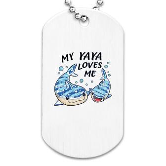 My Yaya Loves Me Whale Shark Dog Tag | Mazezy