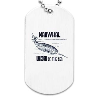 Narwhal Unicorn Of The Sea Dog Tag | Mazezy