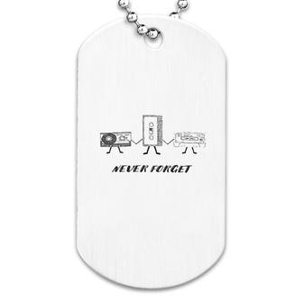 Never Forget Retro Cassette Tape Dog Tag | Mazezy