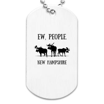 New Hampshire Moose Ew People Dog Tag | Mazezy