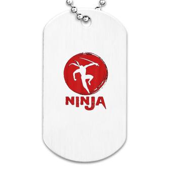 Ninja In Training Cool Ninja Warrior Gift Dog Tag | Mazezy