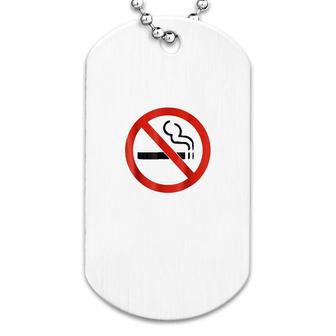 No Smoking Sign Dog Tag | Mazezy