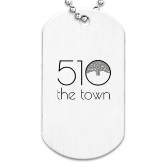 Oakland 510 The Town Oak Tree Dog Tag | Mazezy