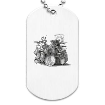 Octopus Playing Rock Dog Tag | Mazezy