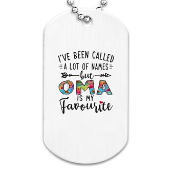 Oma Is My Favourite Name Dog Tag | Mazezy