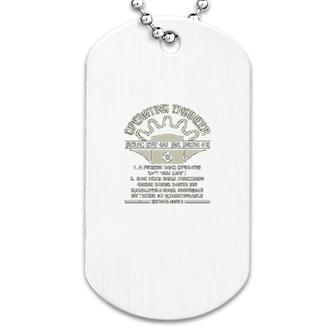 Operating Engineer Dog Tag | Mazezy