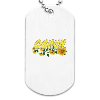 Oshun Orishas Goddess Oxum Ifa Yoruba Religion Gift Dog Tag | Mazezy