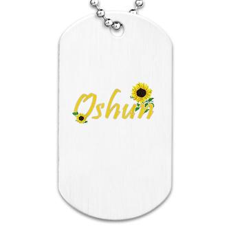 Oshun Orishas Goddess Oxum Ifa Yoruba Religion Gift Dog Tag | Mazezy
