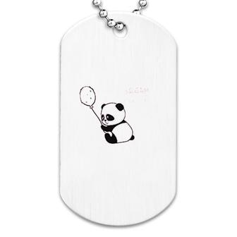 Panda Dream Balloon Dog Tag | Mazezy