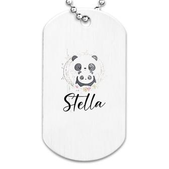 Panda Stella Cute Bear Dog Tag | Mazezy