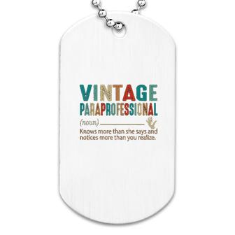 Paraprofessional Teaching Assistant Dog Tag | Mazezy
