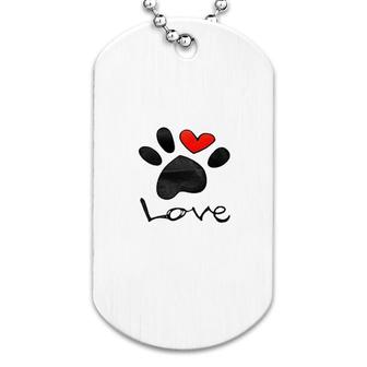 Pet Paw Loves Dog Tag | Mazezy AU