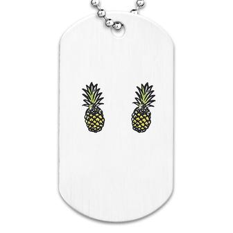 Pineapple Froob Vacation Gift Dog Tag | Mazezy