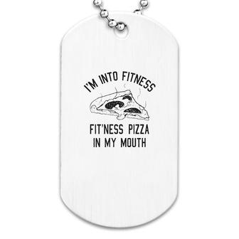 Pizza In My Mouth Dog Tag | Mazezy