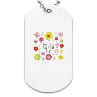 Plant These Save The Bees Dog Tag | Mazezy